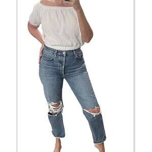 AGOLDE 90's Pinch Waist High Rise Straight Jeans 28